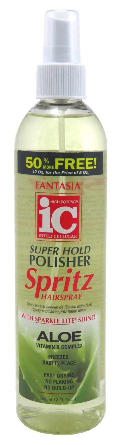 Fantasia Spritz Super-Hold 12 Ounce Bonus Pump Clear (354ml) (2 Pack)